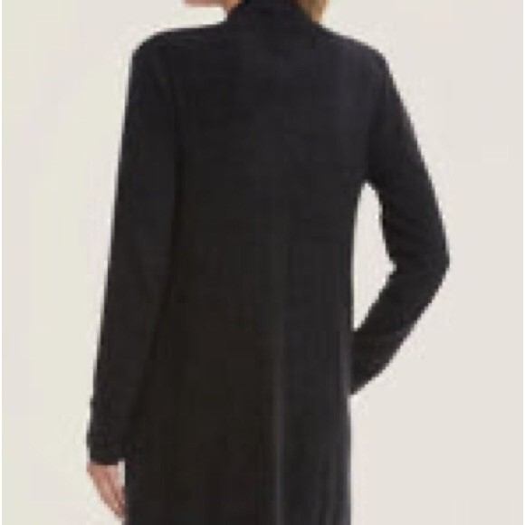 Barefoot Dreams CozyChic Lite Island Wrap Open Cardigan ~ Black - Size - S/M - Picture 2 of 11